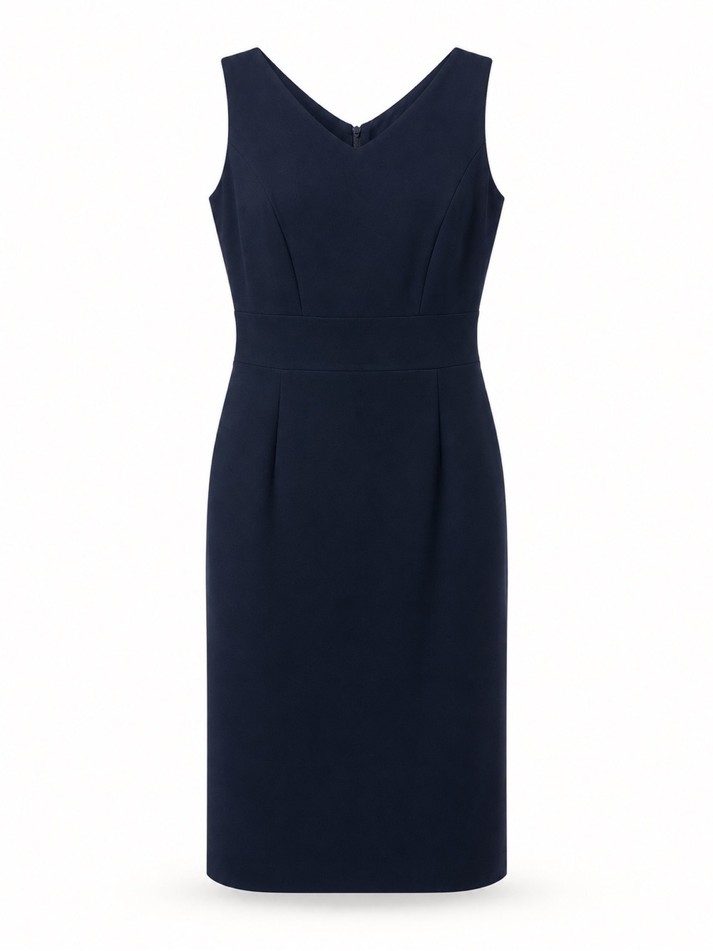 Talbots Navy V-Neck Sheath Dress